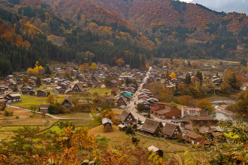 Paysage de campagne japonaise